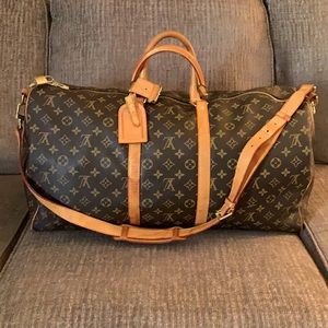 Authentic Louis Vuitton Keepall Bandoliere 55